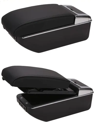 Vista 4 de Compatible con reposabrazos de consola central de automóvil Nissan Versa SV Sedan 2012 2013 2014 2015 2016 2017 2018 2019/Nissan Almera