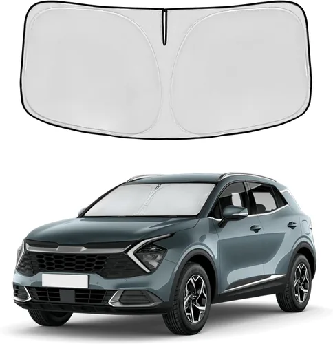 Vista 113 de Parasol para parabrisas Rivian R1S 2022-2024 2025, parasol para ventana frontal, ajuste personalizado, accesorios R1S, visera solar, pantalla