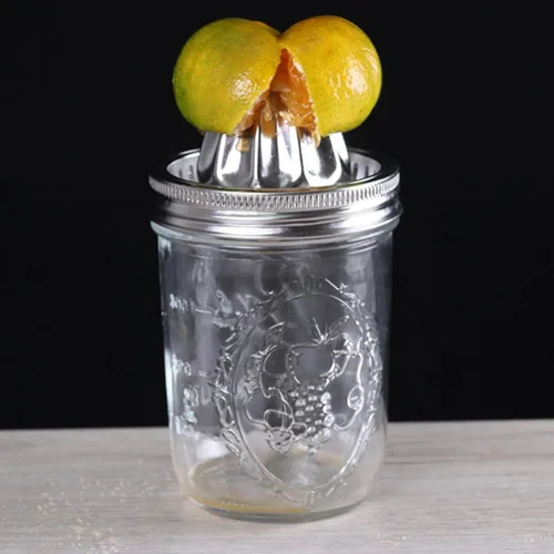 Vista 6 de DOITOOL Manual Stainless Steel Lemon Juicer and Orange Handheld Fruit Squeezer for Mason Jar 480Ml, Can Citrus Juicer for Kitchen Use