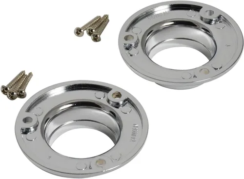 Vista 2 de #30 CKP Brand - Brida de barra de armario de 1-1/4 pulgadas, cromo pulido (se vende por par)