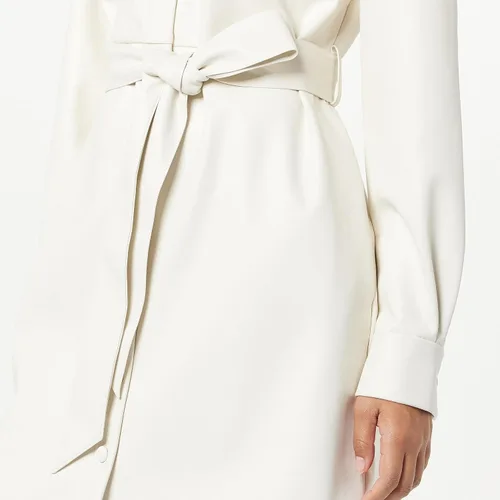 Vista 3 de The Drop Women's Sam Vegan Leather Shirtdress