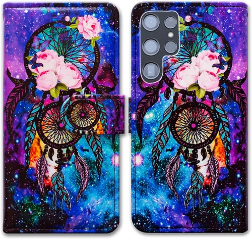 Vista 14 de Bcov Funda para Galaxy S22 Ultra, funda de piel con tapa para Samsung Galaxy S22 Ultra 5G