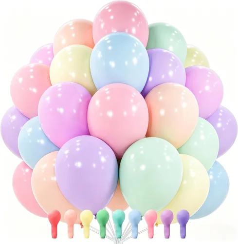 Vista 40 de PartyWoo Globos color nude, 50 globos bohemios de color albaricoque de 5 pulgadas, globos beige para guirnalda de globos o arco de globos como
