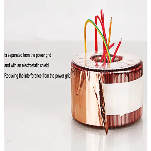 Vista 5 de ATO Transformador toroidal reductor de 350 VA, monofásico, 110 V CA a 2 * 6 V, transformadores toroidales de potencia, reconocido por UL, 1.59A