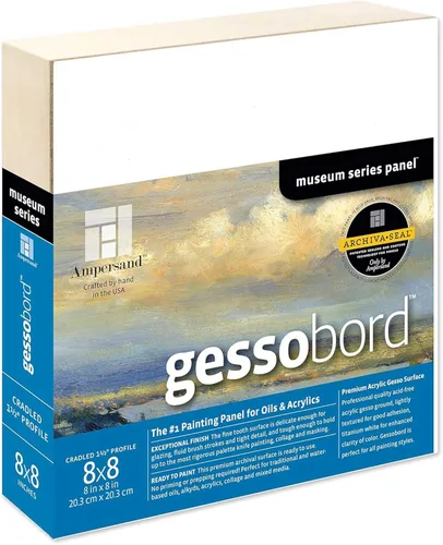 Vista 18 de Ampersand Art Supply Panel de Pintura de Madera con Gesso: Serie Museo Gessobord, 24" x 30", 1-1/2" Perfil Enmarcado
