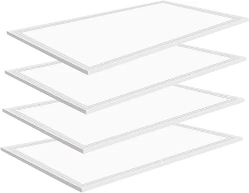 Lámpara de techo LED de panel plano de 2 x 4, 7800 lúmenes, luz diurna súper brillante de 5000 K, 0-10 V regulable, certificación ETL, luz LED