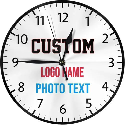 Vista 10 de Round Wall Clock 1776-2026 Commemorative Silent Non-Ticking Decorative Clocks Battery Operated Patriotic Eagle Quartz Quiet Desk Clocks for Home