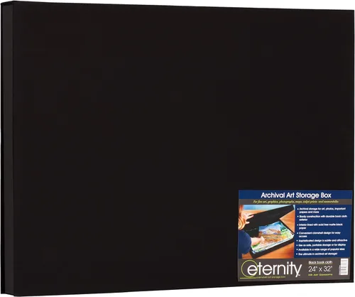 Caja de almacenamiento de fotos artísticas Eternity Archival Clamshell Box para almacenar obras de arte, fotos y documentos, de lujo, resistente y