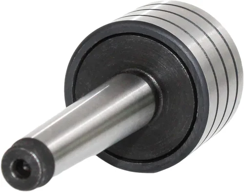 Vista 4 de HFS (R) Centro de contrapunto vivo resistente con punta de 60 grados herramienta de torno de madera para proyectos de carpintería (#1 cónico Morse)