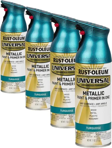 Vista 128 de Rust-Oleum 267298-6PK Pintura en aerosol martillada universal para todas las superficies, 12 onzas, blanco, paquete de 6