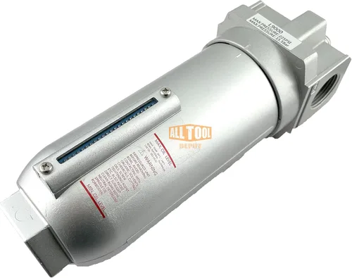 Vista 3 de ALL Tool Depot Engrasador lubricador de 1 pulgada NPT SUPER DUTY para aire comprimido lubricar herramientas neumáticas neumáticas, cuenco de metal