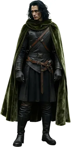 Vista 2 de L'VOW Capa Medieval Negra con Capucha Capa con Capucha Renacentista para Halloween Assassin Creed Ninjia Cosplay