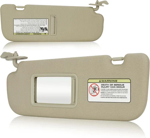 Vista 9 de Parasol lateral derecho del pasajero para Hyundai Elantra 2011 2012 2013 2014 2015, repuesto para 852203X000TX Beige, sin luz