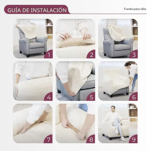 Vista 10 de PAULATO BY GA.I.CO. Funda para sofá, funda de sofá biplaza, funda elástica para sillón, funda de tela de poliéster suave, colección terciopelo Negro
