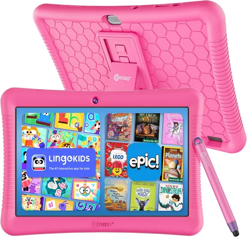 Vista 11 de Contixo Tableta para niños de 10" con Android 32GB - Incluye más de 80 libros de cuentos exclusivos de Disney (valor de $350), controles parentales