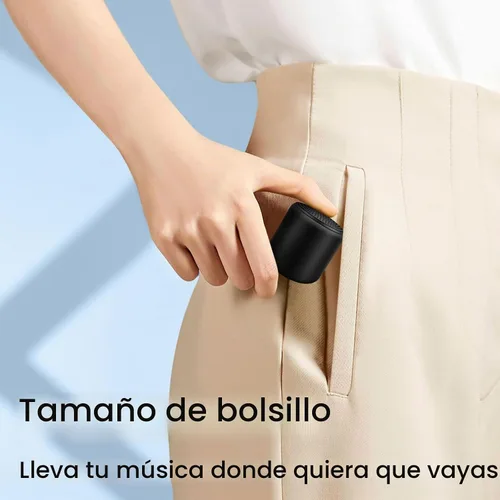Vista 2 de Mini altavoz Bluetooth – Pequeños altavoces Bluetooth portátiles inalámbricos con TWS estéreo, sonido HD de 5 W, Bluetooth 5.3, 8 horas