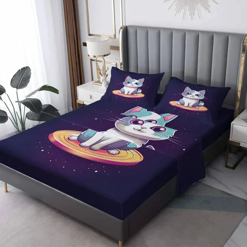 Vista 9 de Sábanas de cocodrilo para niños, tamaño King, sábanas de cama de animales de dibujos animados, microfibra suave y bolsillo profundo, sábanas