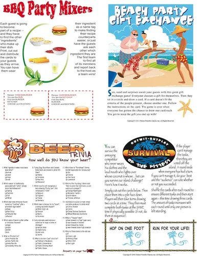 Printable BBQ Party Games Pack [Download]