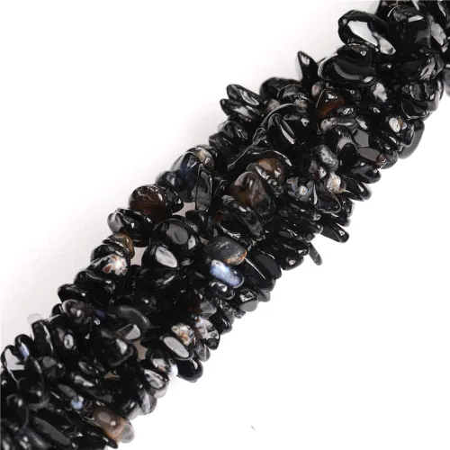 Vista 31 de Cuentas sueltas de piedra natural de grava de jade amarillo de 0.236-0.315 pulgadas, chips de piedras preciosas para hacer joyas, forma libre, 34