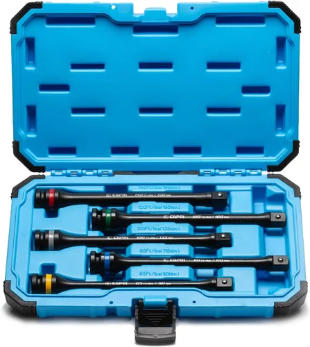 Vista 8 de Capri Tools Barra de extensión de limitación de par de 1/2 pulgada de 65 ft. lbs