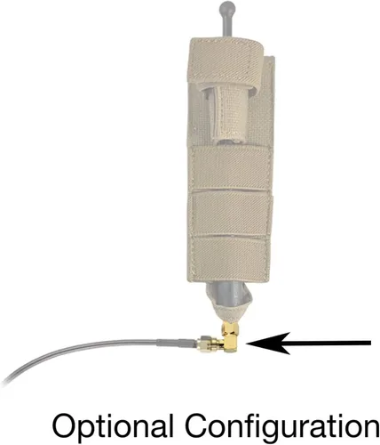 Vista 5 de Kit de reubicación de antena táctica (compatible con Motorola, Kenwood, EF Johnson y Tait) (cable negro de 18 pulgadas)