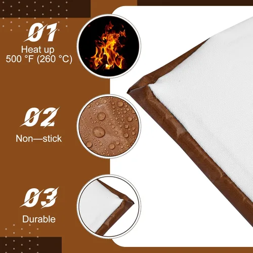 Vista 5 de Juego de 2 fundas de envoltura para placa de prensa de calor, 16 x 24 pulgadas, resistentes al calor, reutilizables, para máquina de prensa