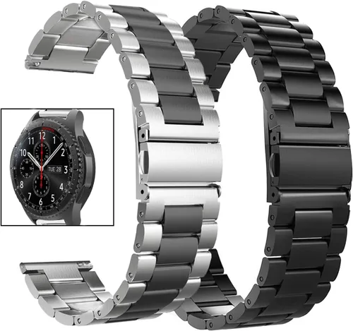 Valkit Compatible con Samsung Galaxy Watch 7 Ultra de 1.850 inGalaxy Watch 1.811 inGalaxy Watch 3 de 1.772 in, 2 unidades de 0.86 pulgadas de acero