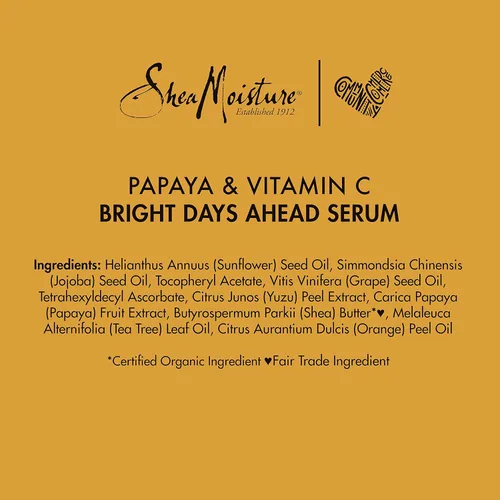 Vista 12 de SheaMoisture - Suero para todo tipo de piel, papaya y vitamina C, suero de vitamina C, 1 oz