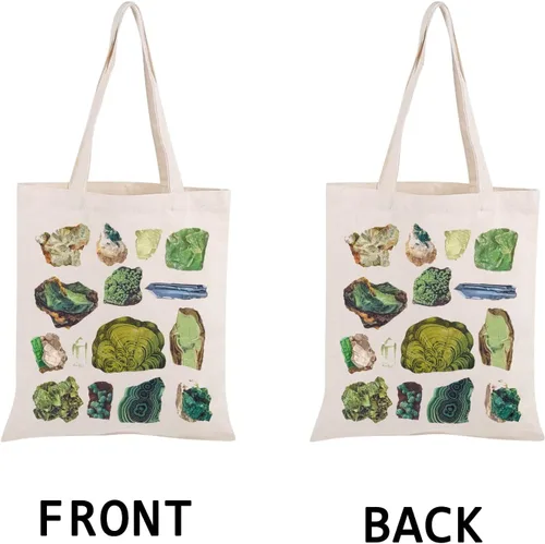 Vista 4 de PWHAOO Geology Rock Collector Gift - Bolso de paisaje natural, Bolso Rock