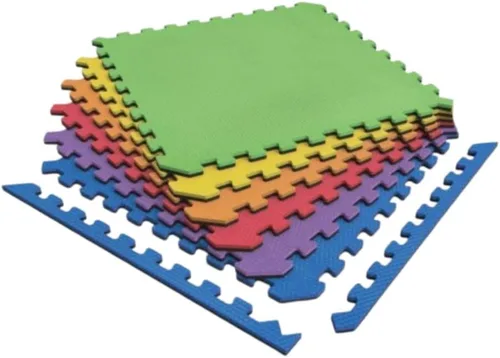 Norsk - Alfombrillas de espuma de 1/2 pulgada reversibles de doble cara para gimnasio en casa - Baldosas de espuma EVA entrelazadas