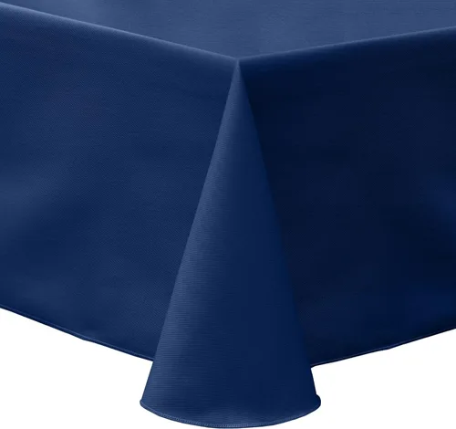 Vista 22 de Ultimate Textile Mantel ovalado de sarga de polialgodón 60 x 120 pulgadas, color verde cazador