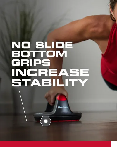 Vista 4 de Perfect Pushup Elite - Diseño de mango giratorio con rodamientos de bolas de acero para una rotación suave y sin esfuerzo del mango - Agarres
