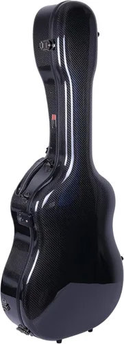 Vista 10 de Crossrock Air Carbon® Dreadnought - Funda para guitarra acústica Carcasa 100% de fibra de carbono, bloqueo TSA, correas de mochila, funda Azul
