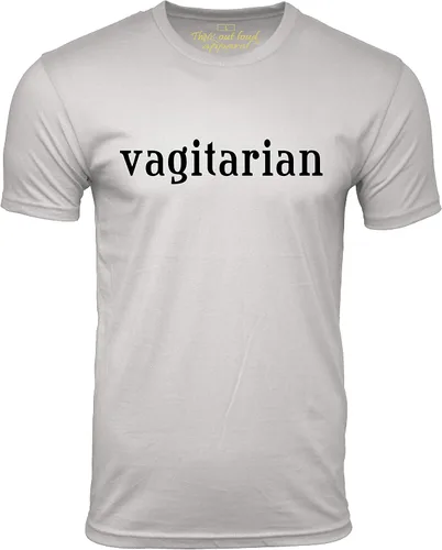 Vista 2 de Camiseta divertida Vagitarian Humor Tee Negro