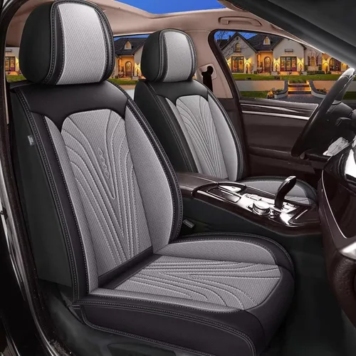 Vista 20 de 2 fundas de asiento delantero para Hyundai Accent 2017-2024 2025: fundas de asiento de automóvil de cuero impermeables y transpirables