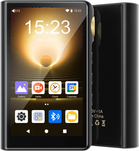 Reproductor de MP3 de alta fidelidad de 96 GB con Bluetooth y WiFi, reproductor de música ZAQE Android 12 de alta resolución, DSD DAC Flac sin