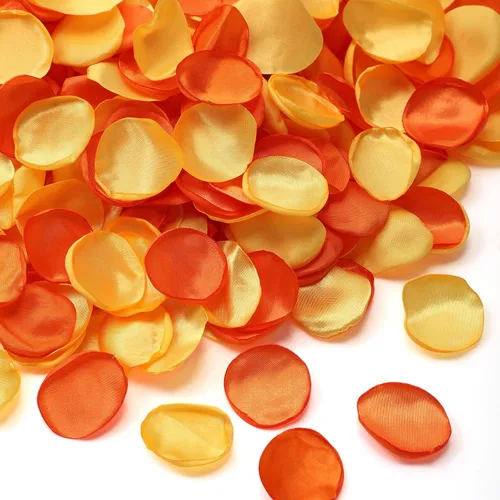 Vista 12 de Tigeen 600 pétalos de rosas artificiales color azul polvoriento francés