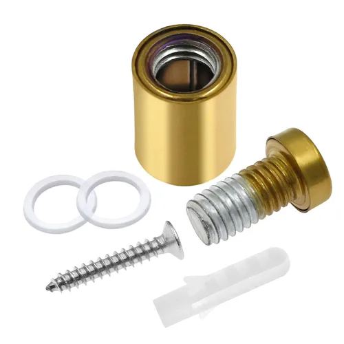 Vista 5 de Luomorgo 24 Piezas Tornillos Separadores de Acero Inoxidable de 1/2" x 0.78", Herrajes de Montaje para Letreros de Pared Separadores de Vidrio