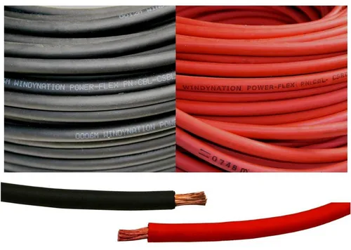 Vista 10 de WNI - Cable de cobre para batería de soldadura ultra flexible calibre 1/0 de 10 pies, color negro, 1/0 AWG, fabricado en los Estados Unidos