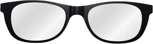 Vista 2 de Gafas de sol clásicas negras mate de gran tamaño con forma de espejo de pared moderno de 46 x 13 pulgadas