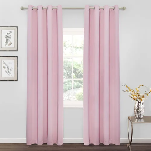 Vista 68 de MYSKY HOME - Cortinas opacas amarillas para sala de estar y dormitorio, cortinas de 84 pulgadas de largo, con ojales, cortinas de oscurecimiento