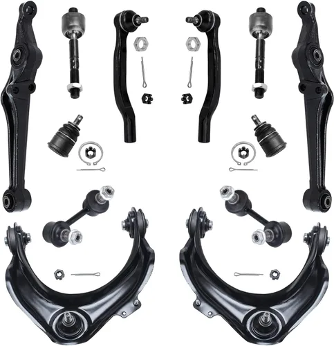 Vista 33 de Detroit Axle – 12 brazos de control superiores e inferiores delanteros con rótulas, barras de unión exteriores e interiores con topes, barras