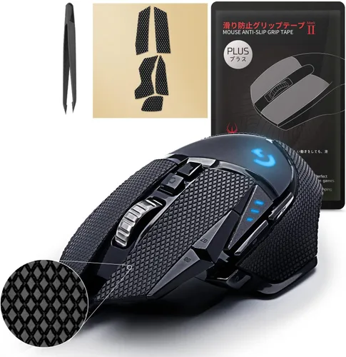 Vista 10 de HOTLINEGAMES Cinta de agarre antideslizante para mouse 2.0 Plus compatible con Logitech G Pro X2 Superstrike Lightspeed, G Pro X Superlight 2