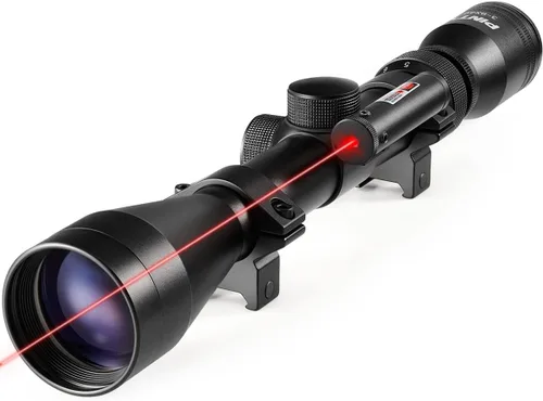 Vista 18 de PINTY Tactical Rifle Scope Combo: 3-9x32 3-9x40 4-12x50 4-16x50 Illuminated Optics, Red Dot Sight, Laser, RGB Rangefinder Riflescope for 20mm
