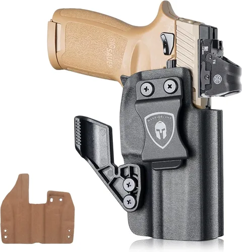 Vista 10 de WARRIORLAND IWB Funda Kydex con interior de cuero de gamuza, compatible con Glock 43X/43X mos/ G17/19 Gen3-5, Sig P365/P365X y P320 M18/M17