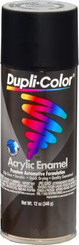 Vista 16 de Esmalte acrílico Dupli-Color de uso general, 12 onzas líquidas, negro (Semi-Gloss Black)