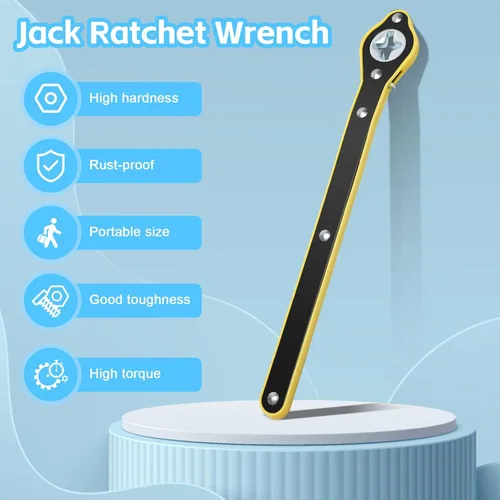Vista 4 de Windspeed Llave de gato de coche Herramienta de trinquete Llave de tijera Llave de trinquete para ahorrar mano de obra Adaptador de mango