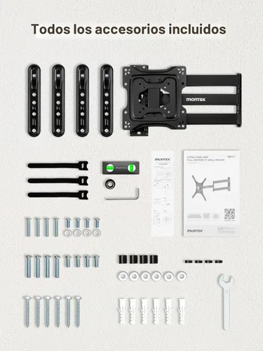 Vista 9 de monTEK Soporte de pared para TV de brazo largo para la mayoría de televisores de 23 a 65 pulgadas, extensión de 29 pulgadas de brazo giratorio