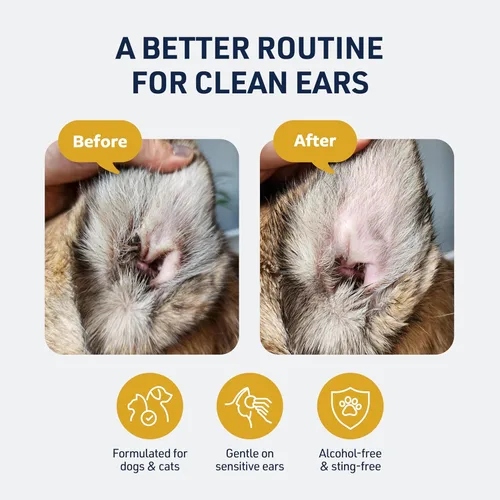 Vista 2 de Amazon Basics Fórmula veterinaria Terapia de Autos Clínicos, 4 oz. - Fórmula medicada trata infecciones bacterianas, fúngicas y de levadura