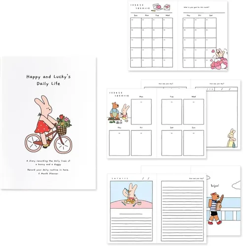 Vista 28 de Monolike B6 Archive - Agenda de 6 meses, color verde, planificador académico, planificador semanal y mensual, programador